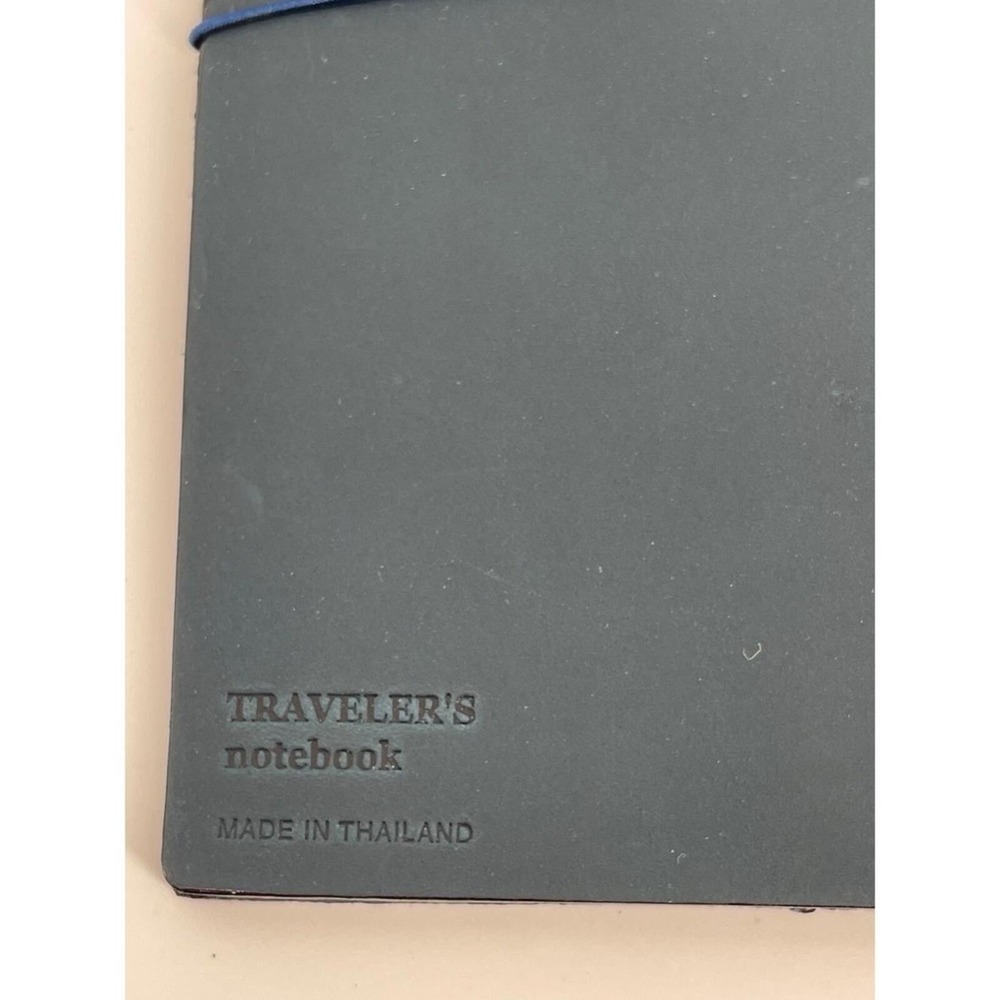 Traveler's Notebook Passport Blue Leather Cover New No Box Japan TN - Picture 6 of 6